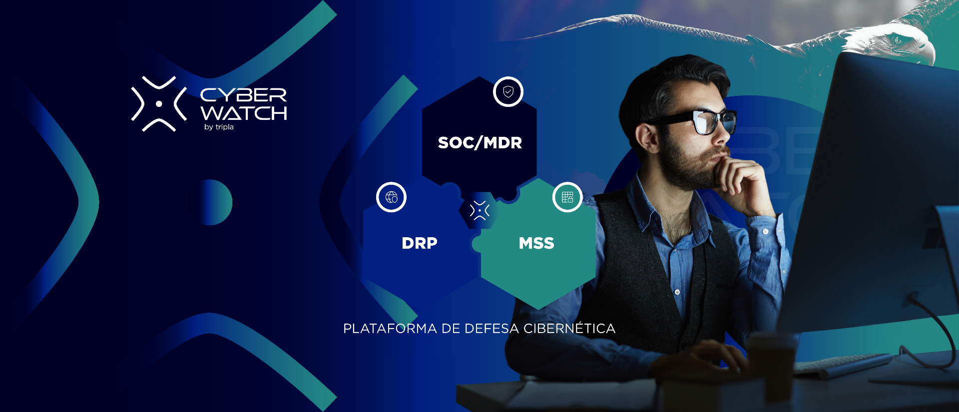 CyberWatch by Tripla — Plataforma de Defesa Cibernética: SOC/MDR, DRP e MSS